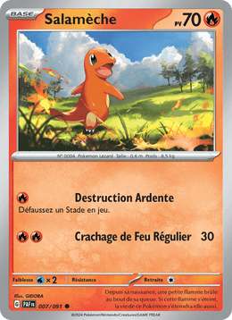Salamèche 007/245 Pokémon Destinées de Paldea (EV4.5)