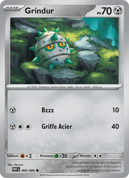Grindur 068/173 Pokémon Flamme Blanche (WHT)