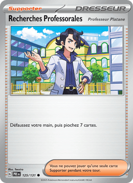 Recherches Professorales 125/180 Pokémon Évolutions Prismatiques (EV8.5)