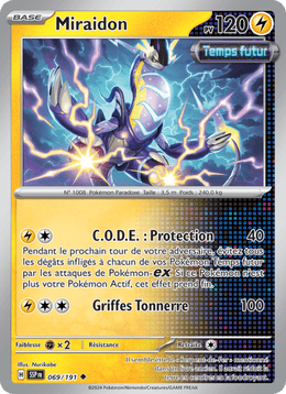 Miraidon 069/252 Pokémon Étincelles Déferlantes (EV08)