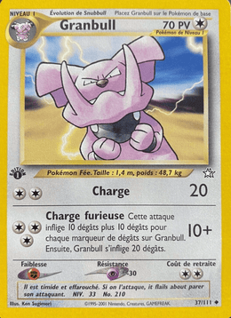 Granbull 37/111 Pokémon Neo Genesis (N1)