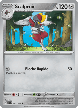 Scalproie 147/295 Pokémon Héros Transcendants (ME2.5)