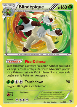 Blindépique 14/146 — Pokémon XY (XY)