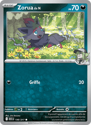 Zorua de N 136/295 Pokémon Héros Transcendants (ME2.5)