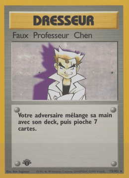 Faux Professeur Chen 73/102 Pokémon Set de Base (BS)