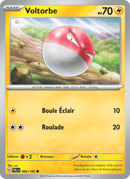 Voltorbe 066/279 Pokémon Évolutions à Paldea (EV02)