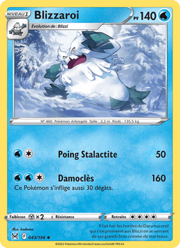 Blizzaroi 043/217 Pokémon Origine Perdue (LOR)