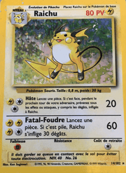 Raichu 14/102 Pokémon Set de Base (BS)