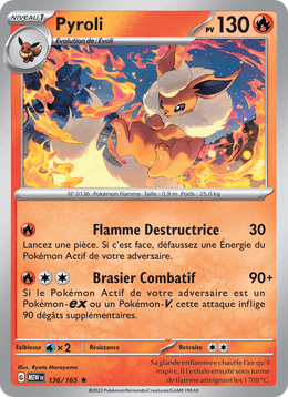 Pyroli 136/207 Pokémon 151 (MEW)