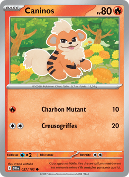 Caninos 027/244 Pokémon Rivalités Destinées (EV10)