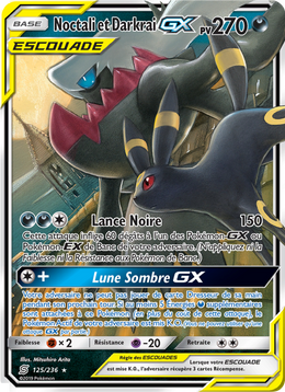 Noctali et Darkrai GX 125/258 — Pokémon Harmonie des Esprits (UNM)