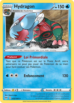 Hydragon 53/201 Pokémon Ténèbres Embrasées