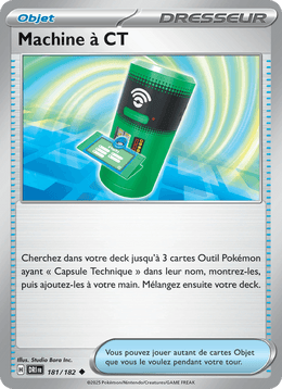 Machine à CT 181/244 Pokémon Rivalités Destinées (EV10)