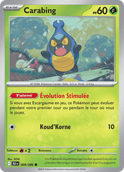 Carabing 009/172 Pokémon Foudre Noire (BLK)