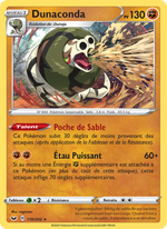 Dunaconda 110/216 Pokémon Épée et Bouclier