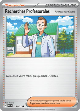 Recherches Professorales 123/180 Pokémon Évolutions Prismatiques (EV8.5)