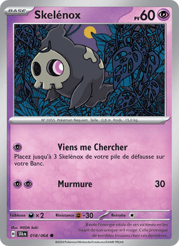 Skelénox 018/99 Pokémon Fable Nébuleuse (EV6.5)