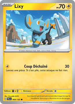 Lixy 069/279 Pokémon Évolutions à Paldea (EV02)