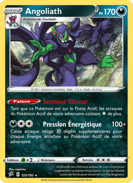 Angoliath 125/209 Pokémon Clash des Rebelles