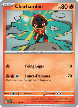 Charbambin 033/252 Pokémon Étincelles Déferlantes (EV08)