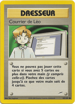 Courrier de Léo 105/113 Pokémon Neo Destiny (N4)