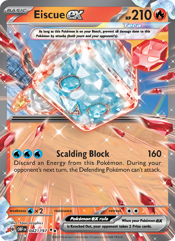 Bekaglaçon-ex 042/230 — Pokémon Flammes Obsidiennes (EV03)