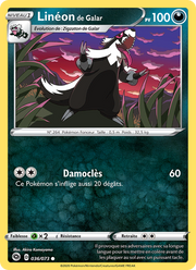 Linéon de Galar 36/80 Pokémon La Voie du Maître