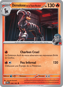 Démolosse de la Team Rocket 038/244 Pokémon Rivalités Destinées (EV10)