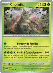 Chongjian 018/266 Pokémon Faille Paradoxe (EV04)