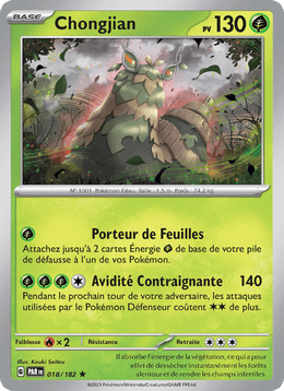 Chongjian 018/266 Pokémon Faille Paradoxe (EV04)