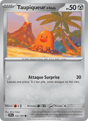 Taupiqueur d'Alola 122/252 Pokémon Étincelles Déferlantes (EV08)