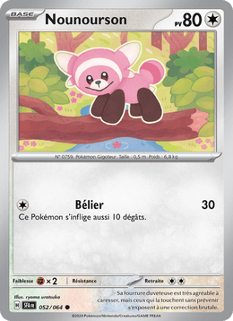 Nounourson 052/99 Pokémon Fable Nébuleuse (EV6.5)