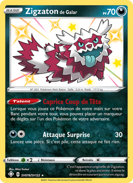 Zigzaton de Galar SV078/195 — Pokémon Destinées Radieuses (SHF)