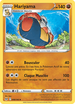 Hariyama 098/217 Pokémon Origine Perdue (LOR)