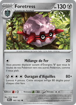 Foretress 140/244 Pokémon Rivalités Destinées (EV10)