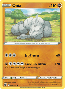 Onix 68/183 Pokémon Styles de combat (BST)