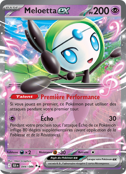 Meloetta-ex 044/86 — Pokémon Foudre Noire (BLK)