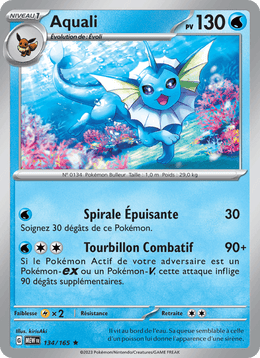 Aquali 134/207 Pokémon 151 (MEW)
