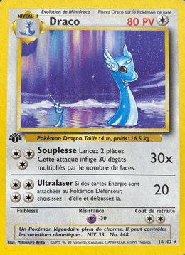 Draco 18/102 Pokémon Set de Base (BS)
