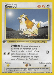 Roucool 57/102 Pokémon Set de Base (BS)