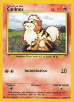 Caninos 28/102 Pokémon Set de Base (BS)