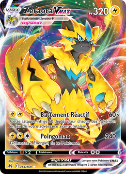 Zeraora VMAX 054/230 — Pokémon Zénith Suprême (CRZ)