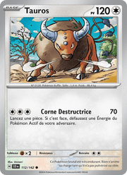 Tauros 112/175 Pokémon Couronne Stellaire (EV07)