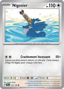 Nigosier 137/190 Pokémon Aventures Ensemble (EV09)