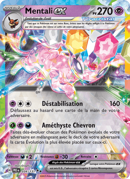 Mentali-ex 034/180 Pokémon Évolutions Prismatiques (EV8.5)