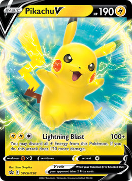 Pikachu V SWSH198/PROMO — Pokémon Promo Épée et Bouclier (SWSHP)