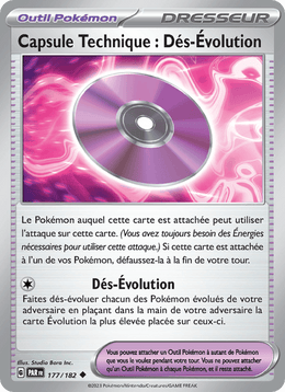 Capsule Technique : Dés-Évolution 177/266 Pokémon Faille Paradoxe (EV04)
