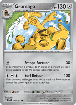 Gromago 131/252 Pokémon Étincelles Déferlantes (EV08)
