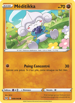 Méditikka 099/217 Pokémon Origine Perdue (LOR)