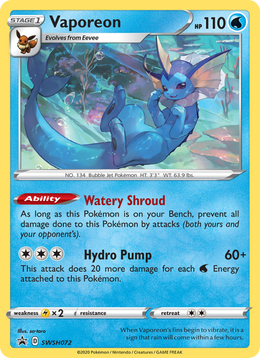 Aquali SWSH072/PROMO — Pokémon Promo Épée et Bouclier (SWSHP)